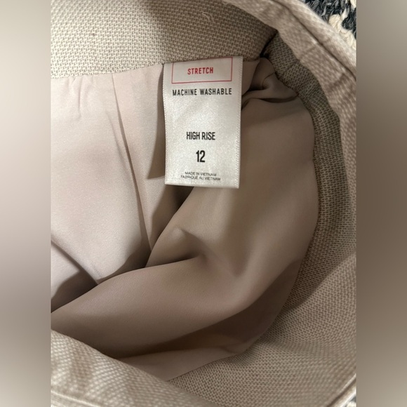 EXPRESS High Rise Pencil Skirt in Cream Size 12 - Picture 4 of 5